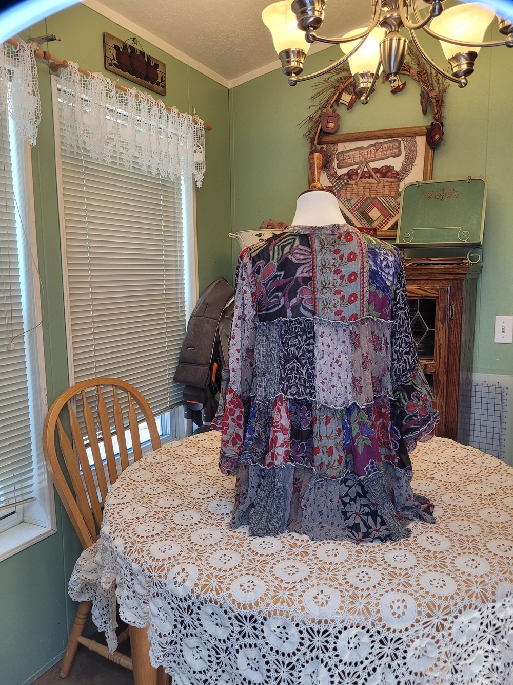 Young Thread Boho Patchwork Ruffle Tunic Top - Multicolor - Picture 5 of 8